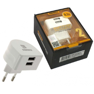 СЗУ Remax 2.1A 2USB Charger Moon RP-U22 (White)