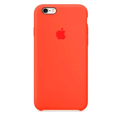 Чехол Silicone Case для iPhone 6/6S Морковно-оранжевый
