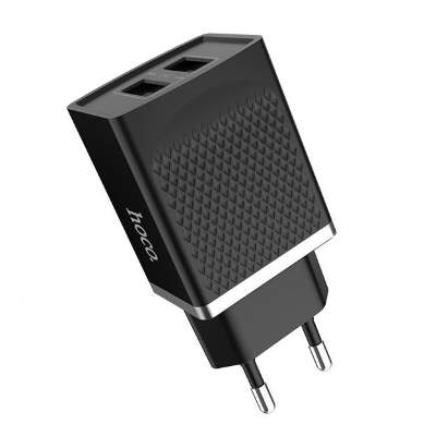 СЗУ HOCO C43A Vast power dual port charger (EU) black