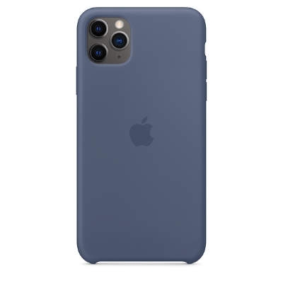 Чехол Silicon Case для iPhone Pro Max синий