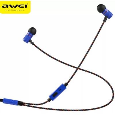 Наушники AWEI ES-660i с микрофоном (Blue) Original