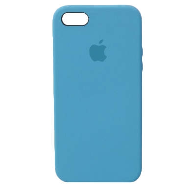 Чехол Silicone Case для iPhone 5/5S/SE Голубой