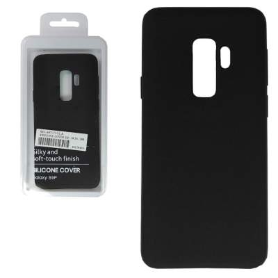 Чехол Silicone Cover Samsung S9+ чёрный