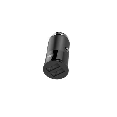АЗУ HOCO Z17A Sure dual ports car charger black