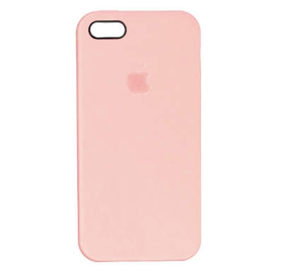 Чехол Silicone Case для iPhone 5/5S/SE Жемчужно-розовый