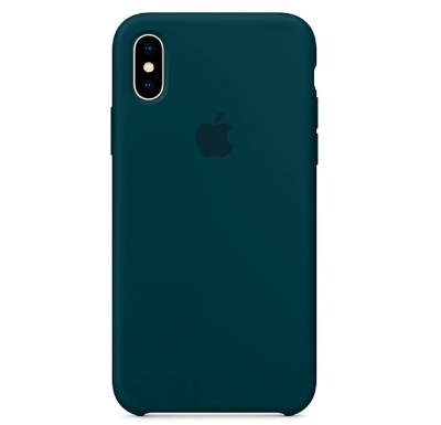 Чехол Silicone Case для iPhone XS MAX Лазурно-серый
