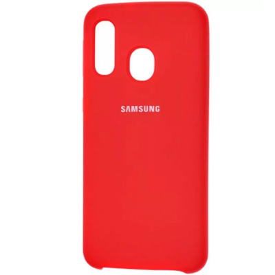 Чехол Silicone Cover Samsung А40 красный