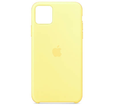 Чехол Silicon Case для iPhone 12 мягкий желтый