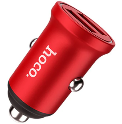 АЗУ HOCO Z20 Surpassing dual-port car charger red