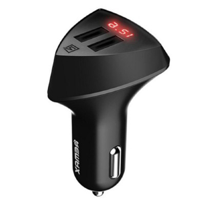 АЗУ Remax Alien Series 2USB Car Charger With Voltage Display RCC208 (Black)