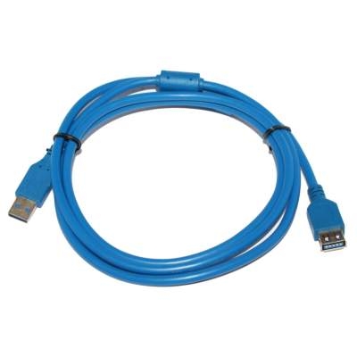 Кабель-удлинитель USB синий 1.5 m с фильтром