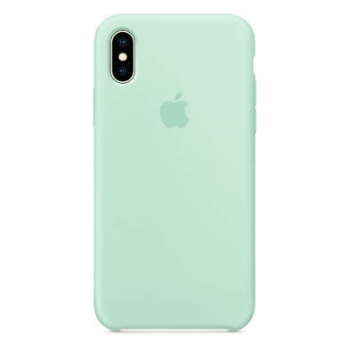 Чехол Silicone Case для iPhone XS MAX Нежно-мятный