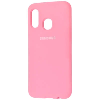 Чехол Silicone Cover Samsung А40 розовый