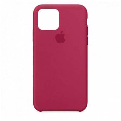 Чехол Silicon Case для iPhone 12 пурпурно-красный
