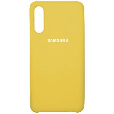 Чехол Silicone Cover Samsung А50 желтый