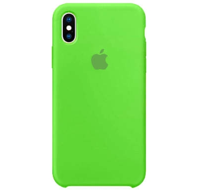 Чехол Silicone Case для iPhone X/XS Зеленый