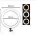 LED-кольцо для селфи со штативном и держателем Beauty Live Ring Light M-26