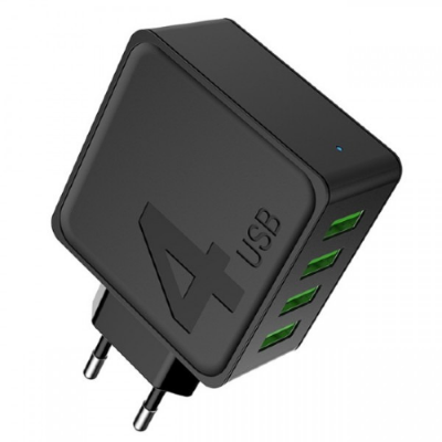 СЗУ 4 USB-MICROUSB AWEI C-842 5V/4.0A (Black)