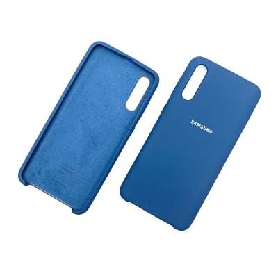 Чехол Silicone Cover Samsung А50 синий
