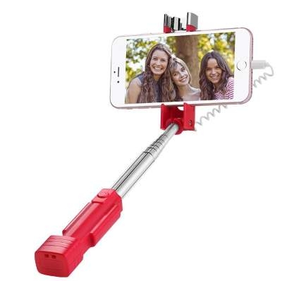 Монопод Lightning HOCO K3A Beauty Selfie Stick red