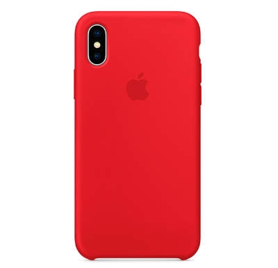 Чехол Silicone Case для iPhone X/XS Красный