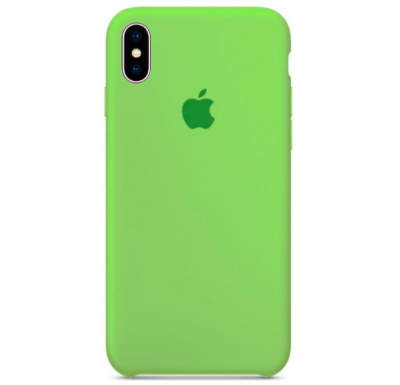 Чехол Silicone Case для iPhone XS MAX Салатовый