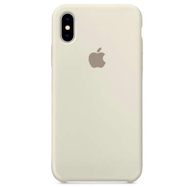 Чехол Silicone Case для iPhone X/XS Кремовый