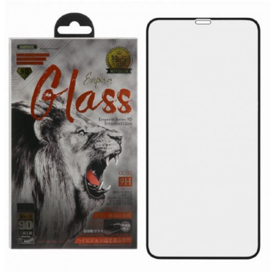 Стекло защитное для iPhone X Remax Emperor series 9D glass GL-32 (Black)