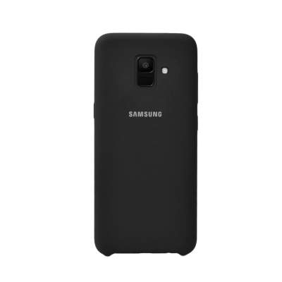 Чехол Silicone Cover Samsung А6 2018 чёрный