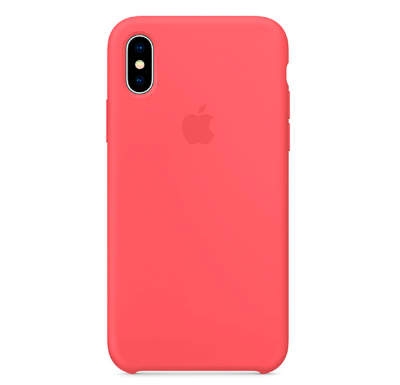 Чехол Silicone Case для iPhone XS MAX Светло-красный