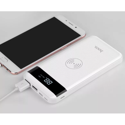 Внешний АКБ 10000 mAh HOCO J11 Astute wireless charging mobile white