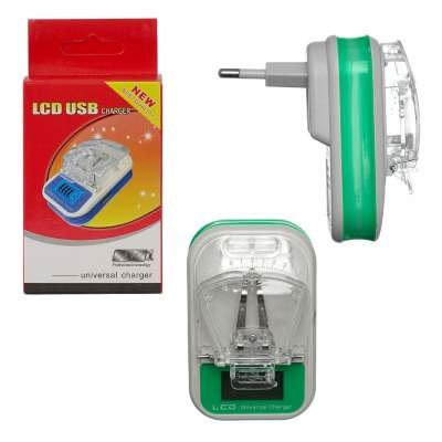ЗУ Лягушка LP-120 USB (2в1 сеть+usb с дисплеем LCD)