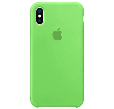 Чехол Silicone Case для iPhone X/XS Мятный