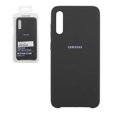Чехол Silicone Cover Samsung А70 чёрный