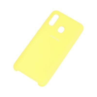 Чехол Silicone Cover Samsung A20/А30 жёлтый
