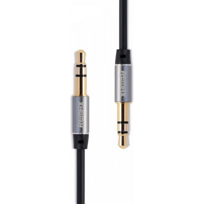 Аудио кабель Remax 3.5mm Aux Jack Cable L100/L200 1 m (Black)