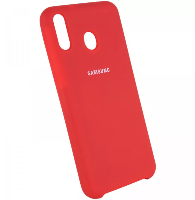 Чехол Silicone Cover Samsung A20/А30 красный