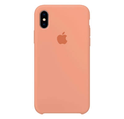 Чехол Silicone Case для iPhone X/XS Персиковый