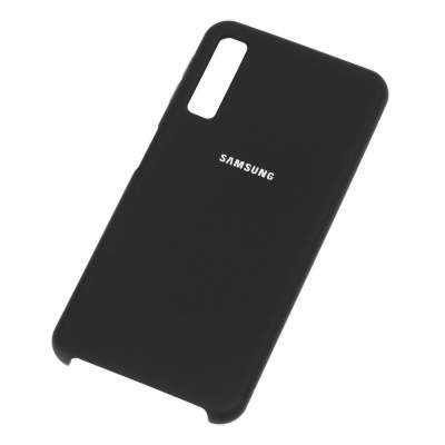 Чехол Silicone Cover Samsung А750 чёрный