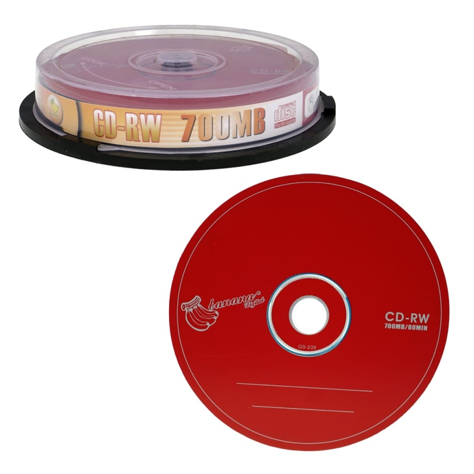 Диск оптический BANAN CD+RW 700Mb (10шт)
