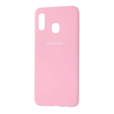 Чехол Silicone Cover Samsung A20/А30 розовый