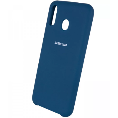 Чехол Silicone Cover Samsung A20/А30 синий