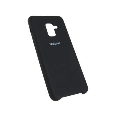 Чехол Silicone Cover Samsung А8 2018 чёрный
