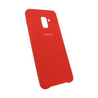 Чехол Silicone Cover Samsung А8 plus красный