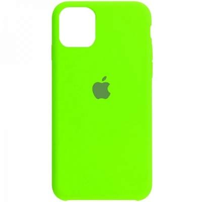 Чехол Silicon Case для iPhone 12 Mini неоновый зеленый