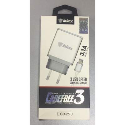 СЗУ Lightning Inkax 3.1A + 3 USB CD-26