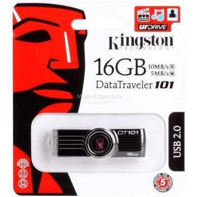 Флешка USB KINGSTON Data Traveler 101 16гб
