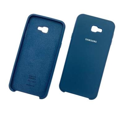 Чехол Silicone Cover Samsung J4 plus синий