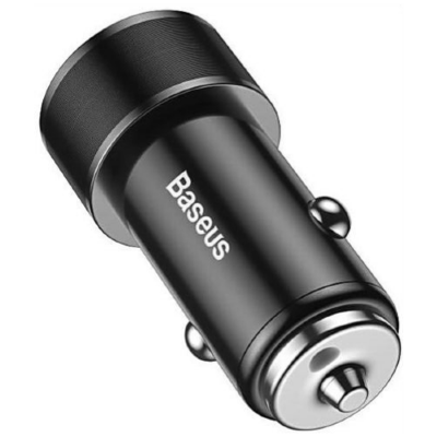 АЗУ Baseus Small Screw 3.4A Dual-USB Car Charger CAXLD-C01 (Black)