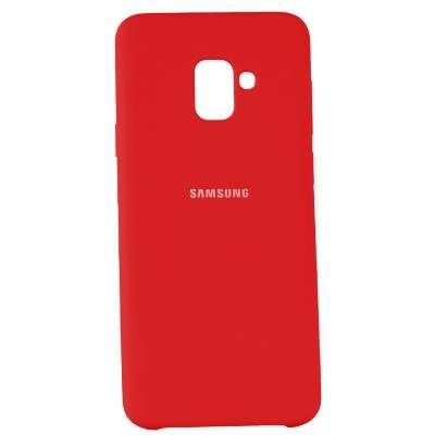 Чехол Silicone Cover Samsung J6 plus красный